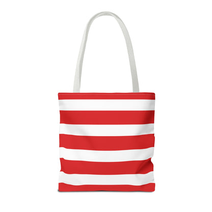 Red & White Peppermint Tote Bag