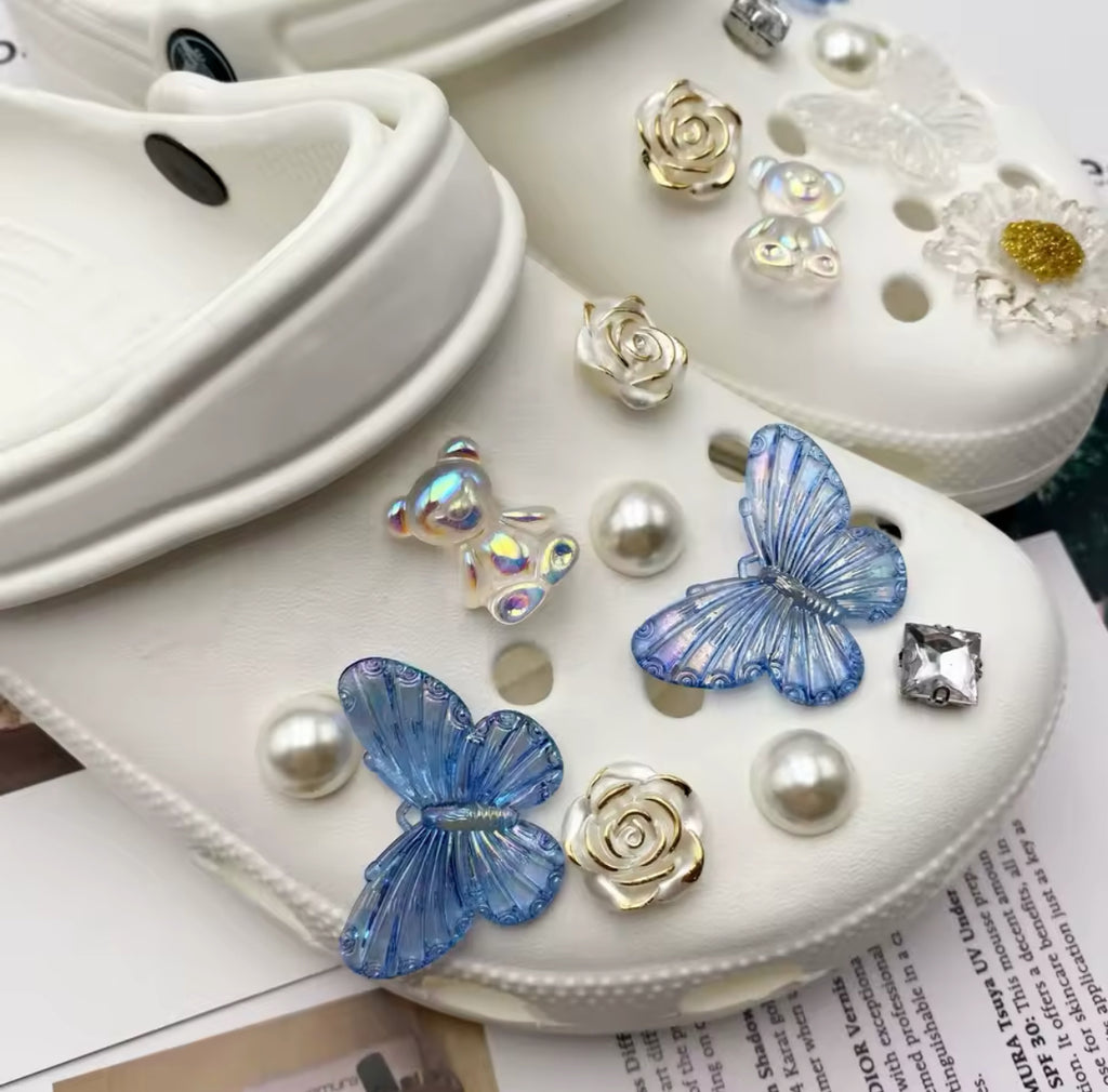Blue Indigo Clog Charms Set