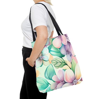 Lush Pastel Florals Tote Bag