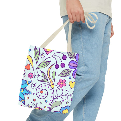 Tranquil Floral Botanicals Tote Bag