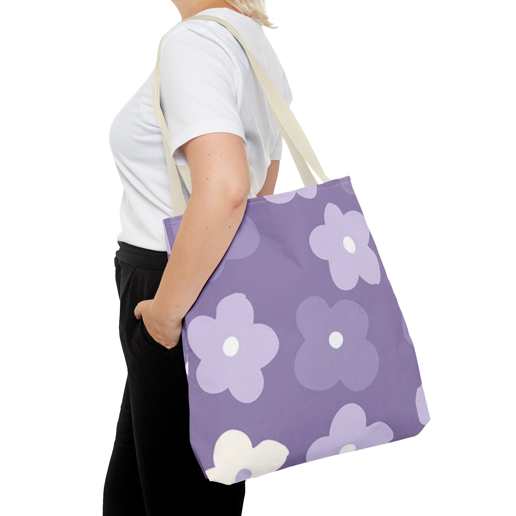 Pretty Purple Flowers Tote Bag