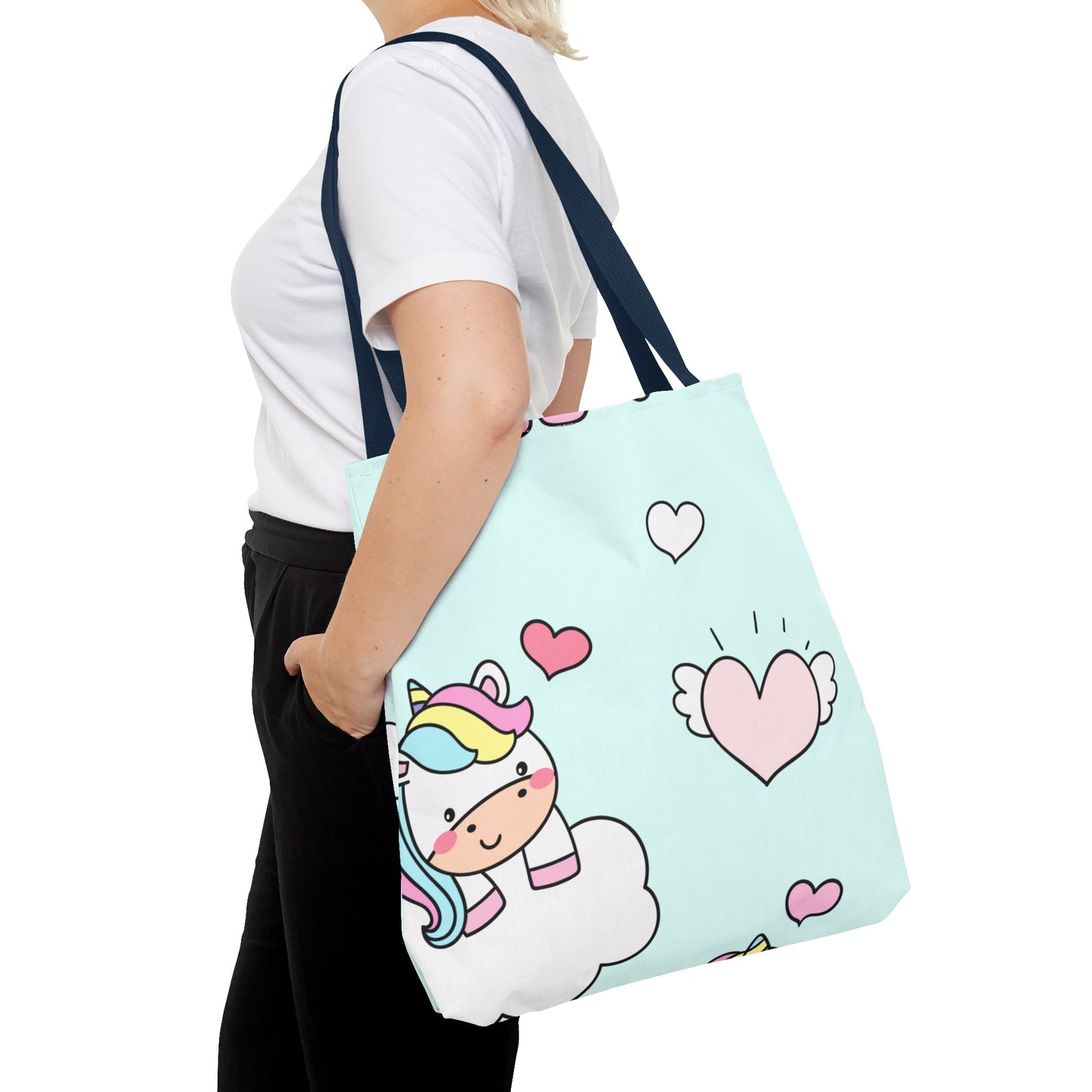 Cute Chibi Unicorn Tote Bag