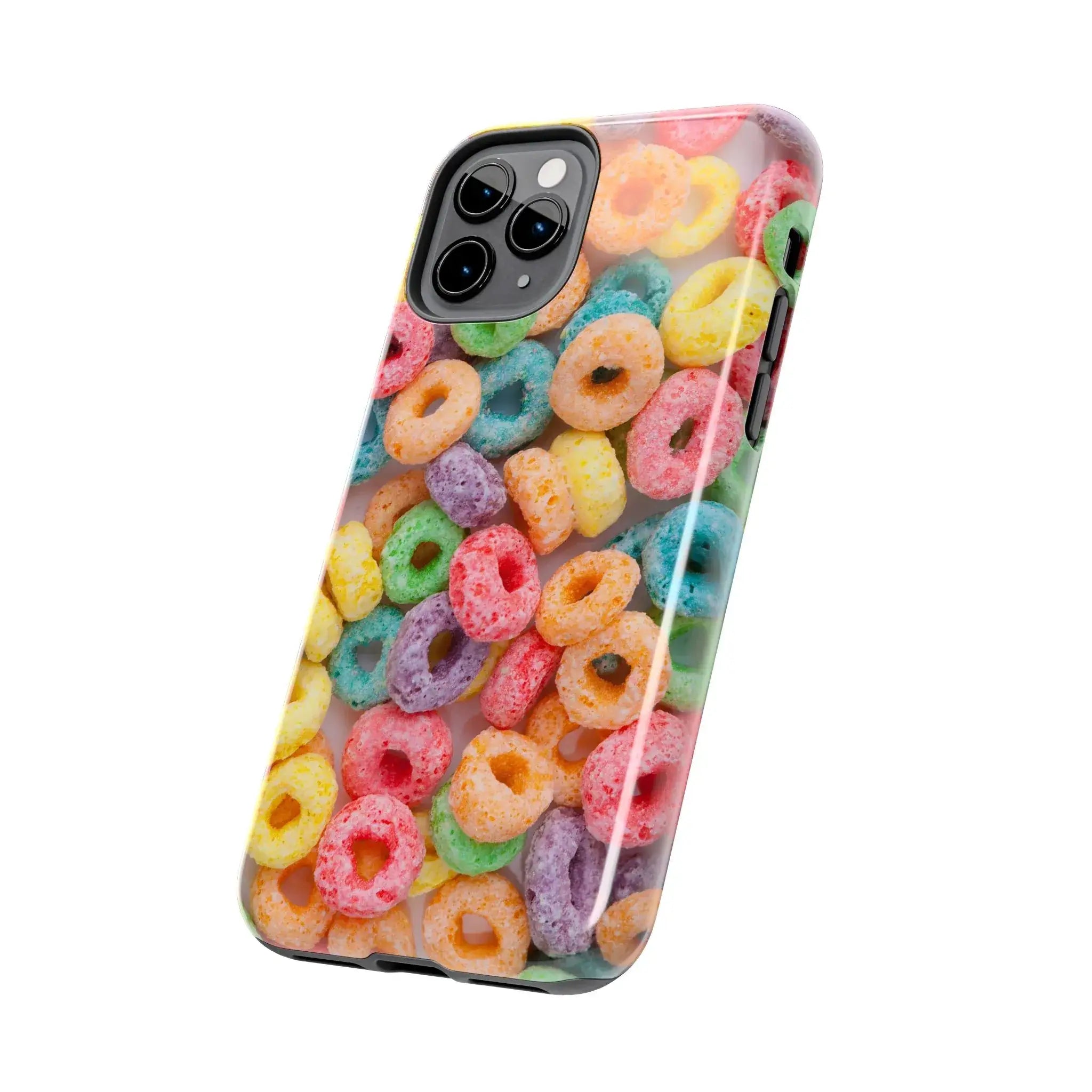 Morning Cereal Loops Phone Case (Apple & Android) - Pink Sweetheart