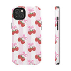 Strawberry Cherries Phone Case (Apple & Android) - Pink Sweetheart