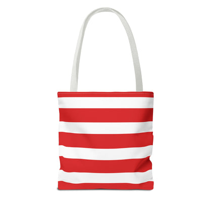 Red & White Peppermint Tote Bag