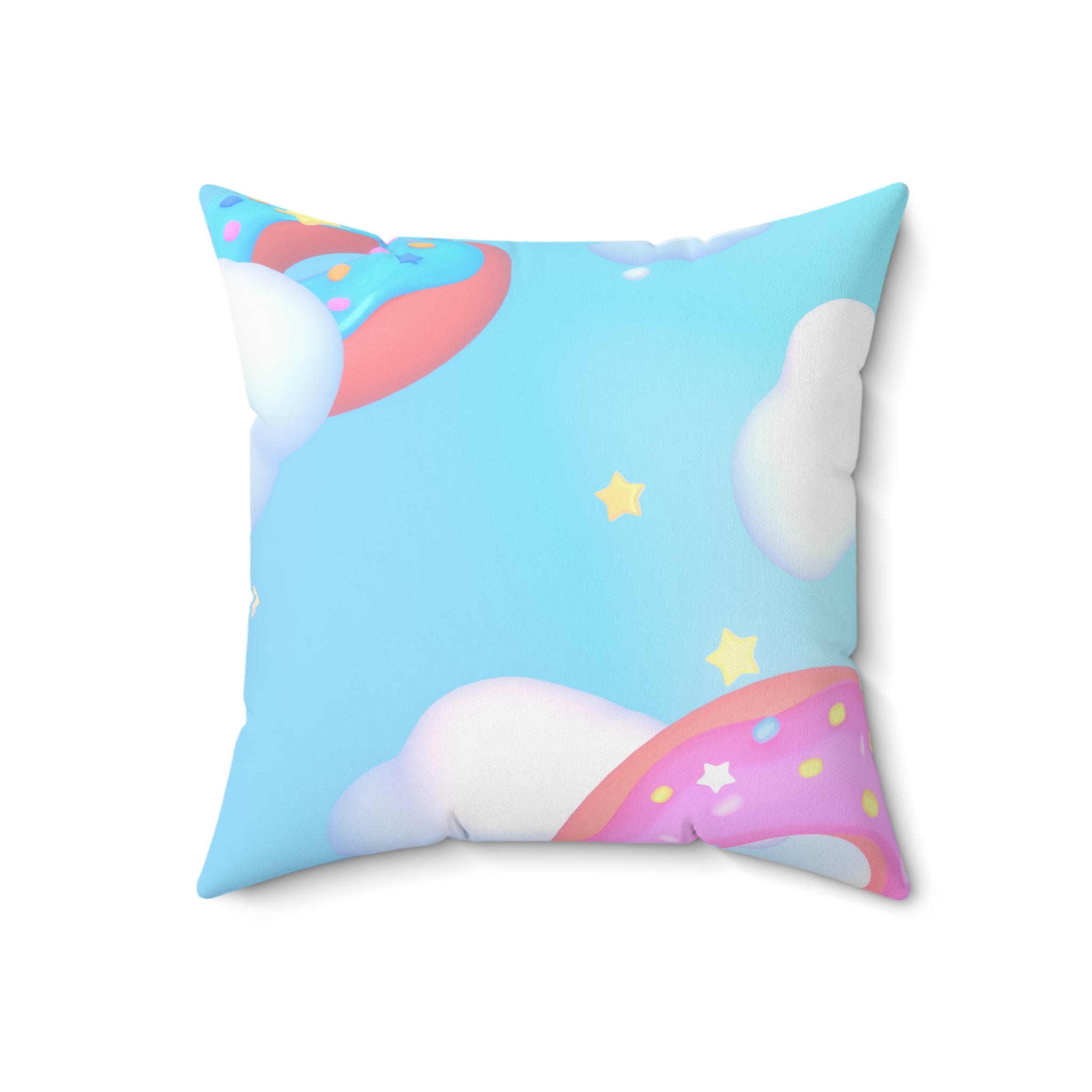 Sweet Donut Paradise Square Pillow