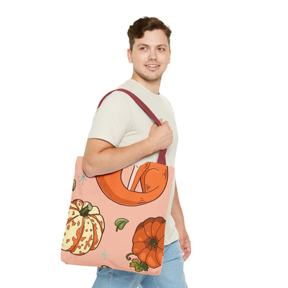 Foxy Pumpkin Patch Tote Bag