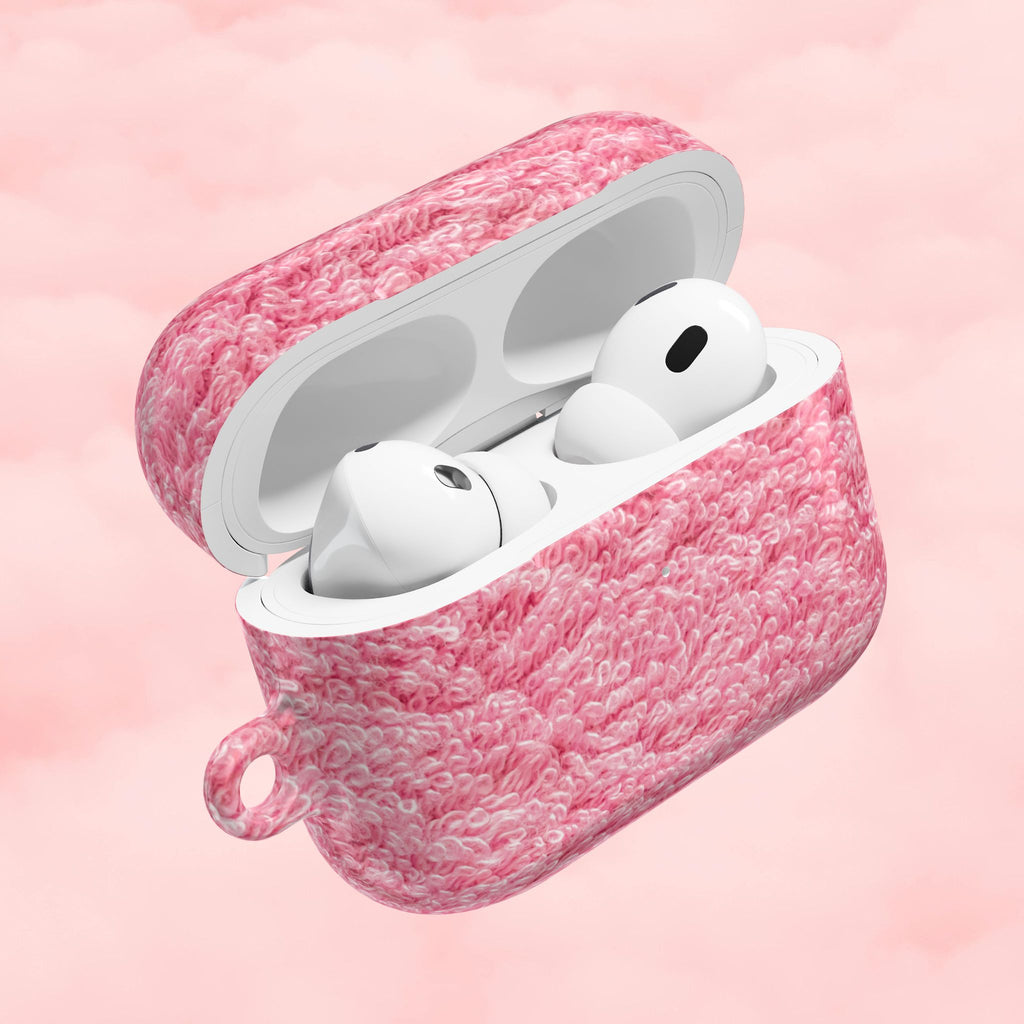 Pink Shag Rug AirPod Case