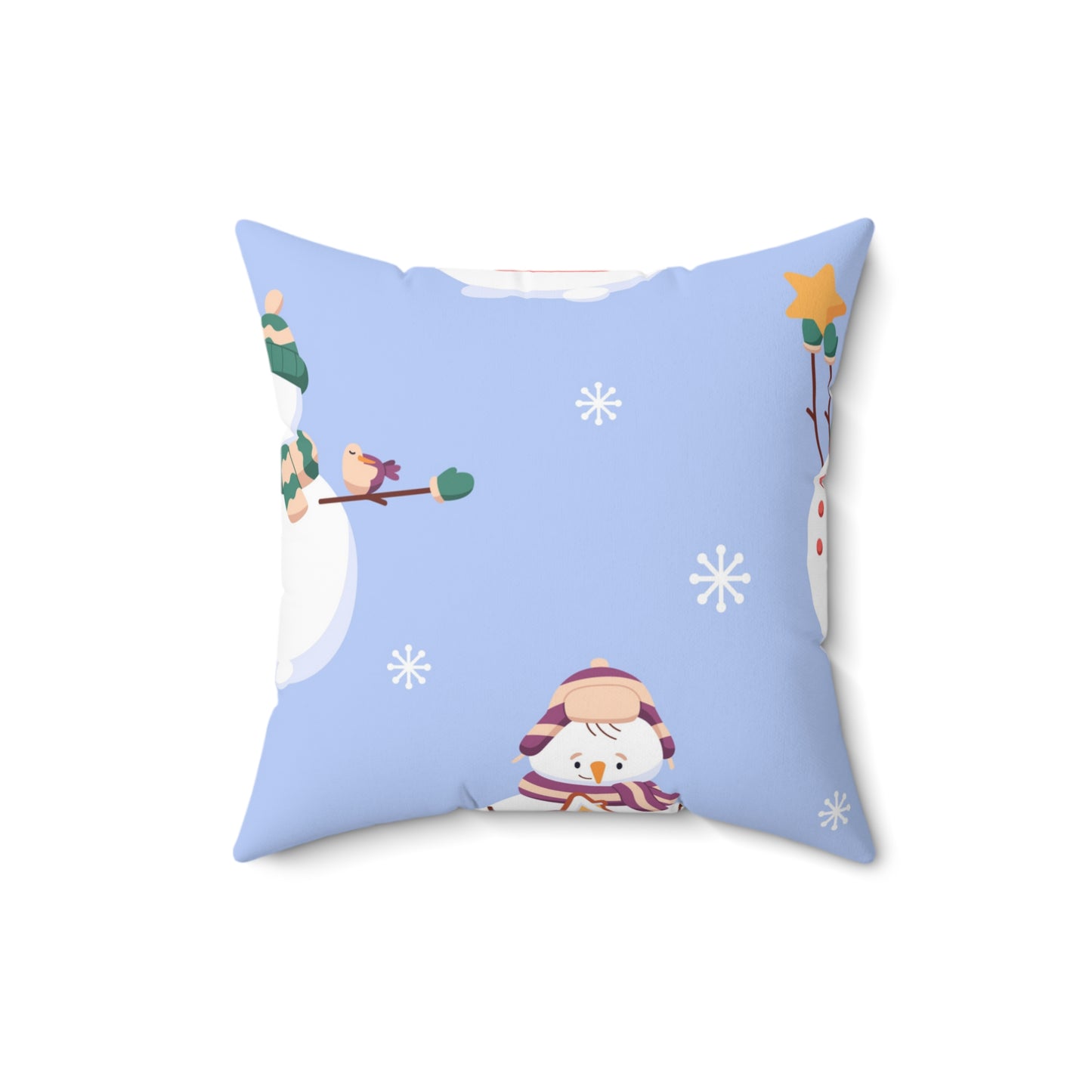 Jolly Snowman Square Pillow