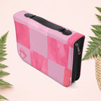 Peachy Pink Squares Book Cover