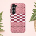 Geometric Kimono Tough Phone Case (Apple & Android) - Pink Sweetheart