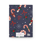 Peppermint Candy Canes Hardcover Matte Journal