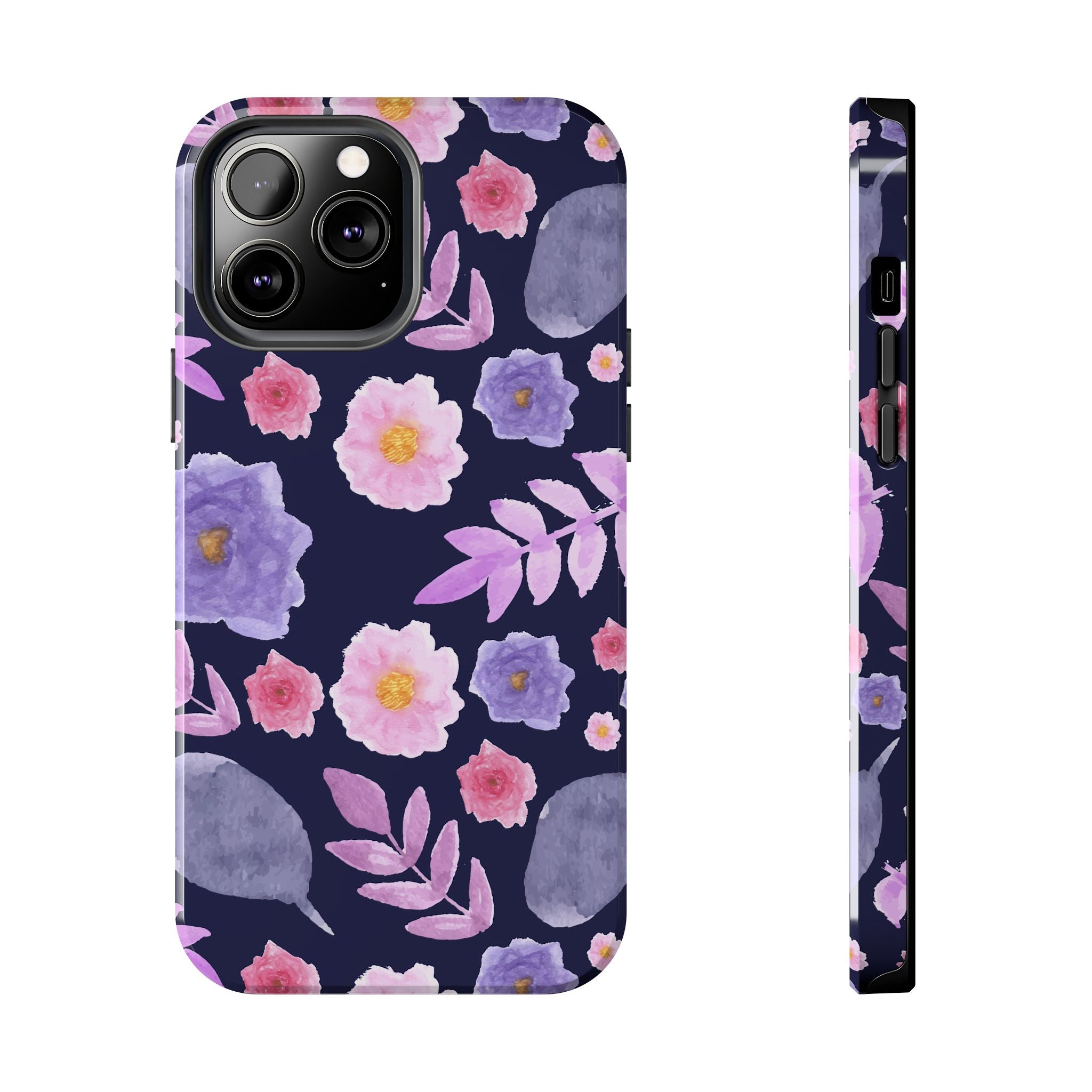 Purple Florals Phone Case (Apple & Android)