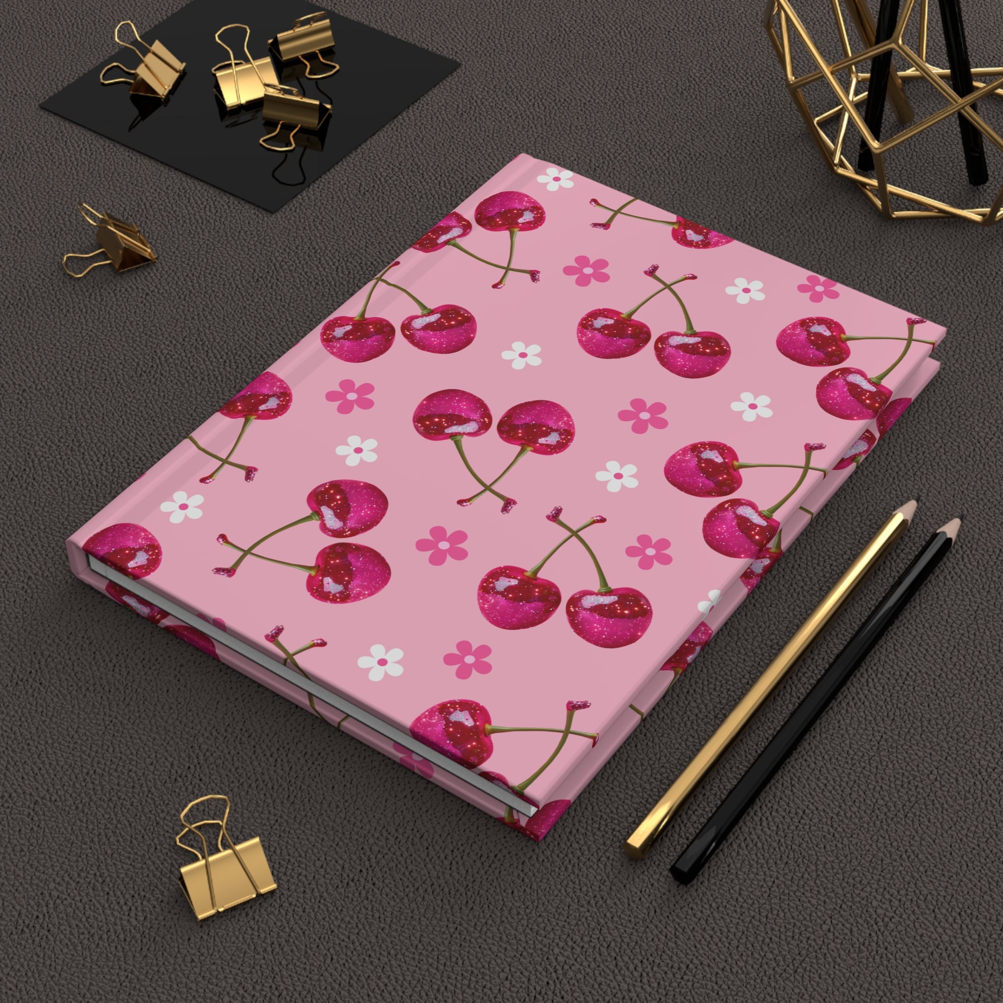 Sparkling Cherry Hardcover Matte Journal