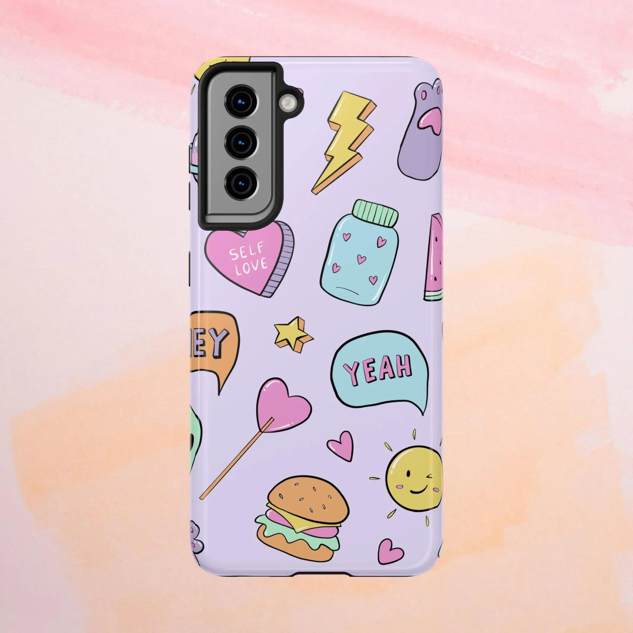 Kawaii Cute Collection Phone Case (Apple & Android) - Pink Sweetheart