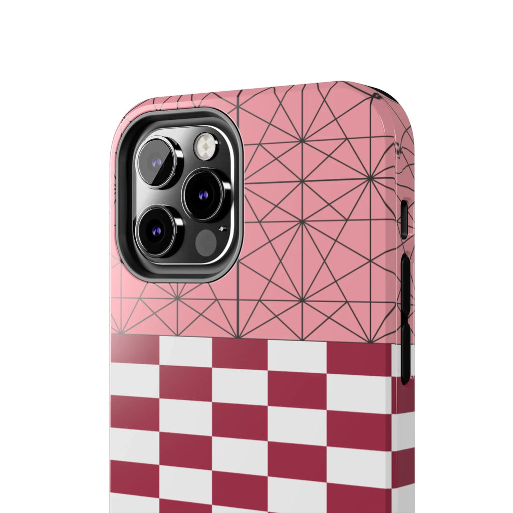 Geometric Kimono Tough Phone Case (Apple & Android) - Pink Sweetheart