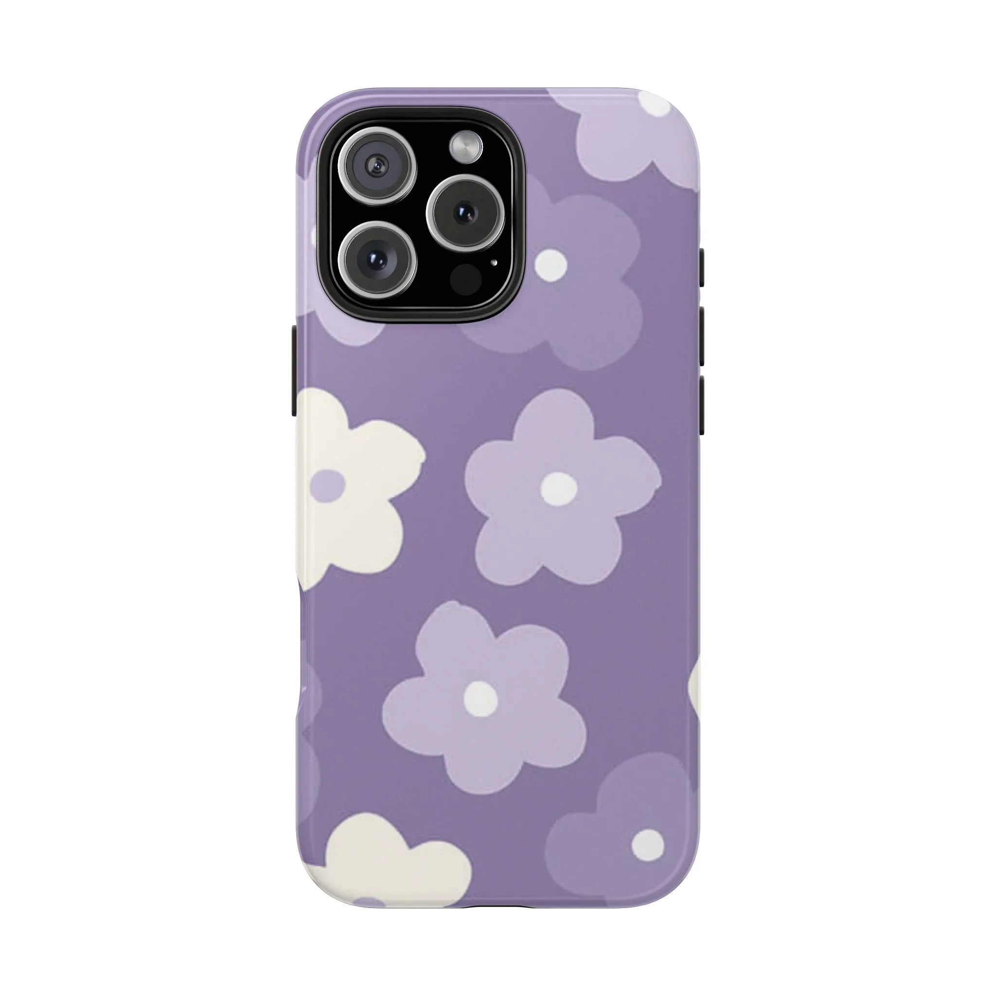 Pastel Purple Flowers Phone Case (Apple & Android) - Pink Sweetheart