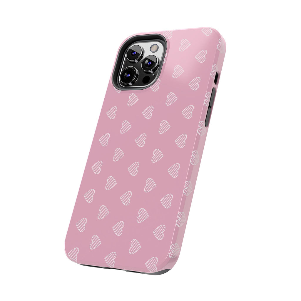Infinite Pink Hearts Phone Case (Apple & Android)