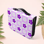 Checkered Orchid Floral Book Cover