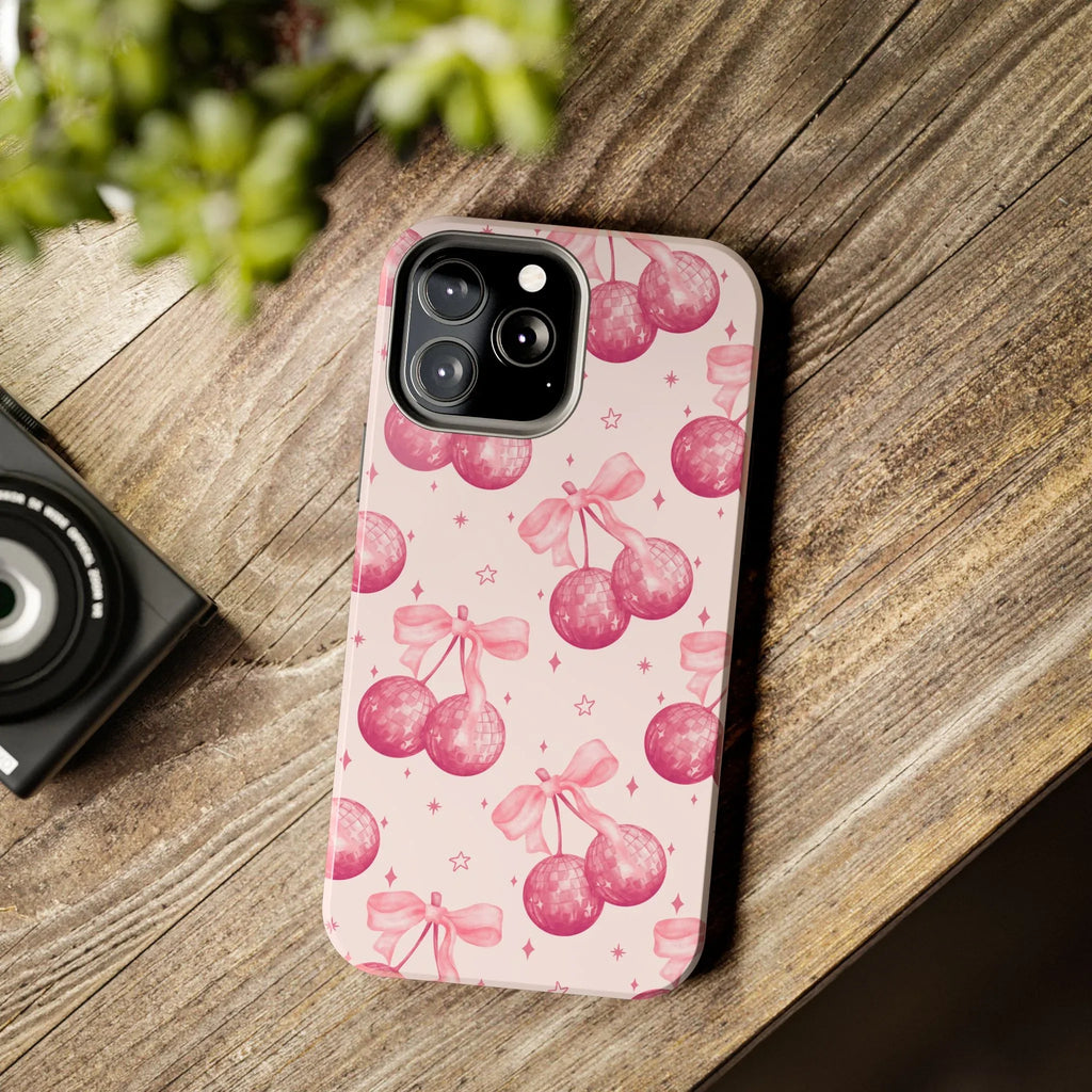 Disco Cherries Phone Case (Apple & Android) - Pink Sweetheart