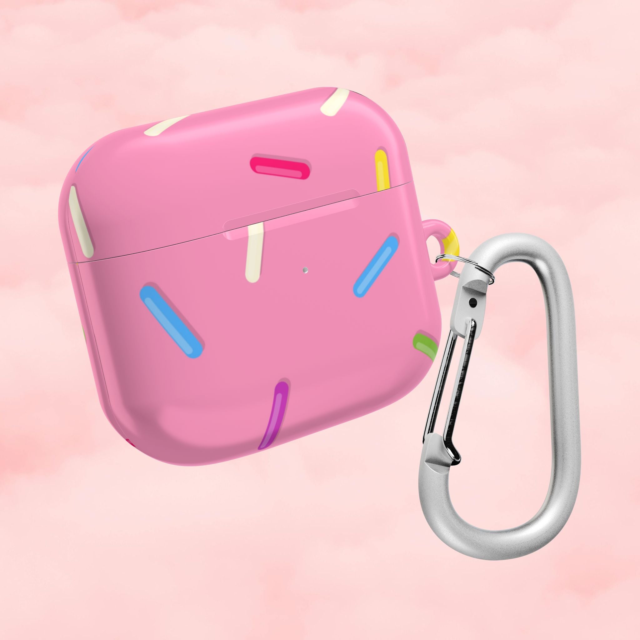 Pink Rainbow Sprinkles AirPod Case