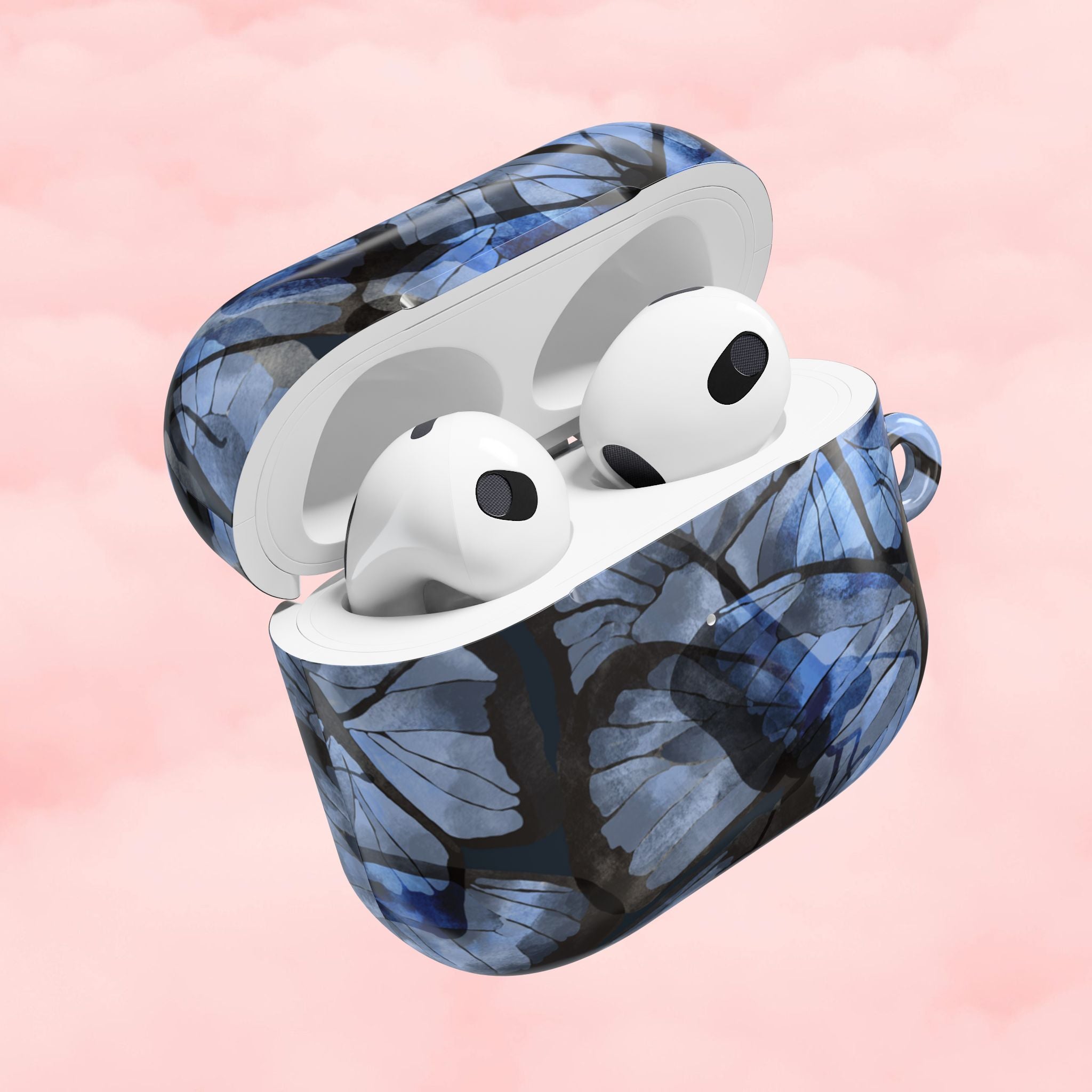 Royal Blue Butterfly AirPod Case