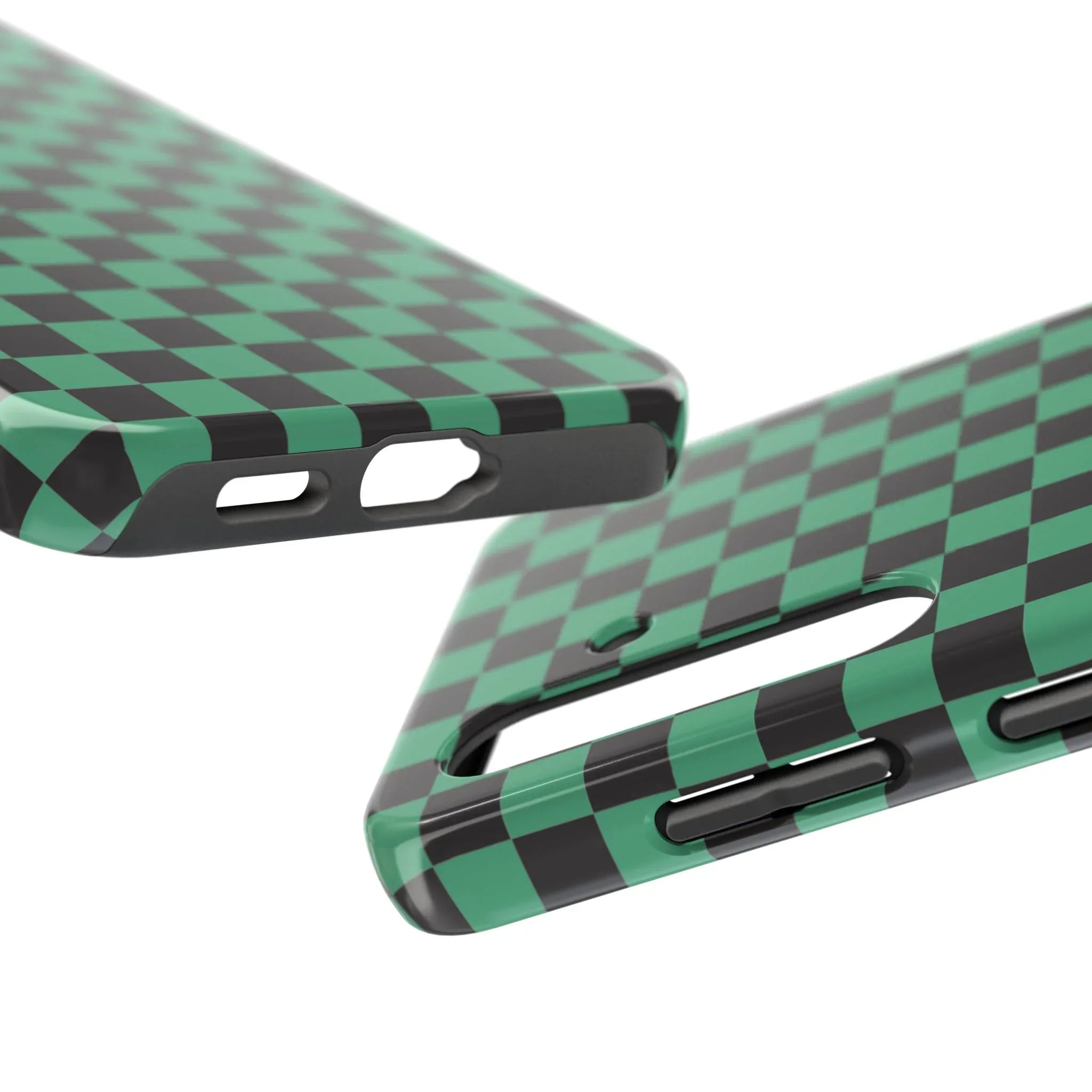 Checkered Kimono Tough Phone Case (Apple & Android) - Pink Sweetheart