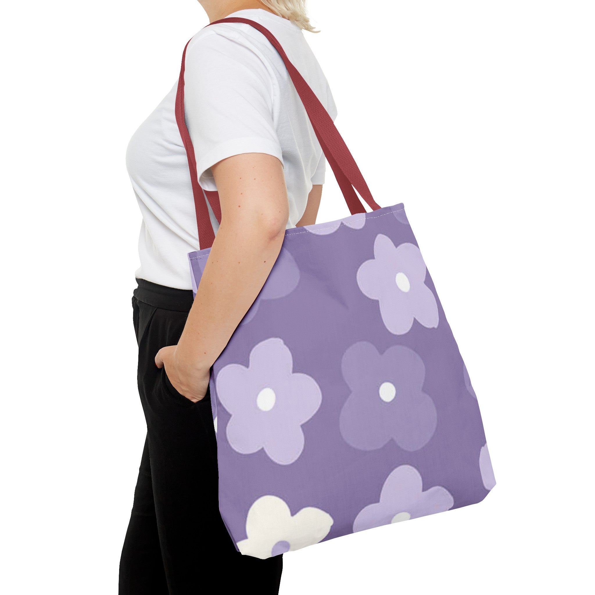 Pretty Purple Flowers Tote Bag