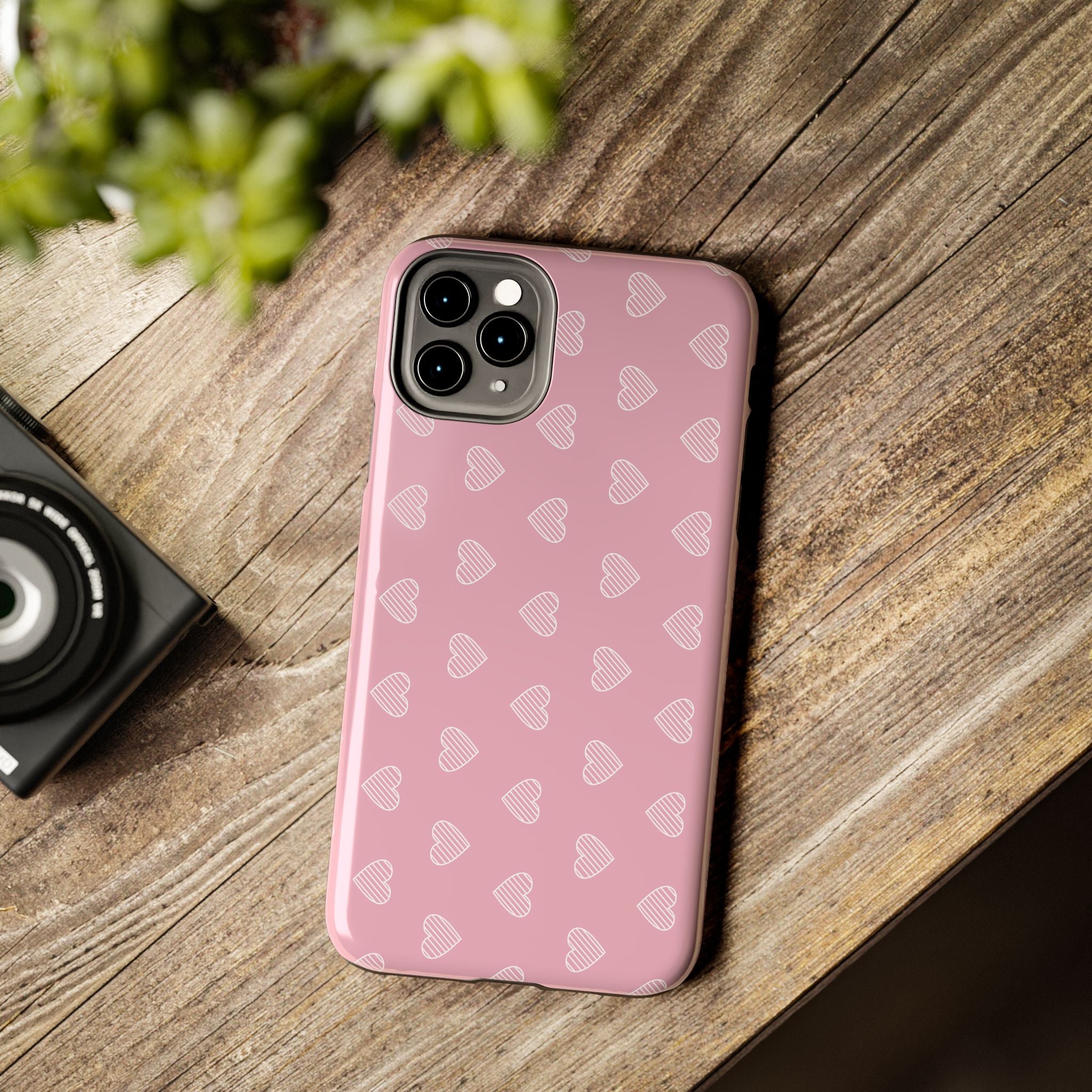 Infinite Pink Hearts Phone Case (Apple & Android)