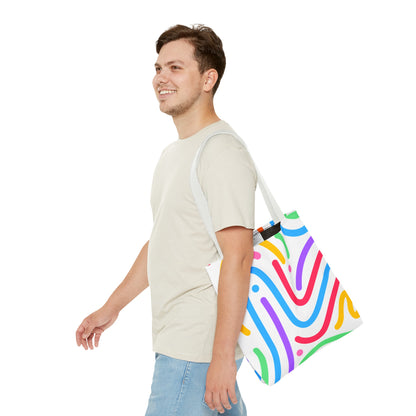 Colorful Doodle Swirl Tote Bag