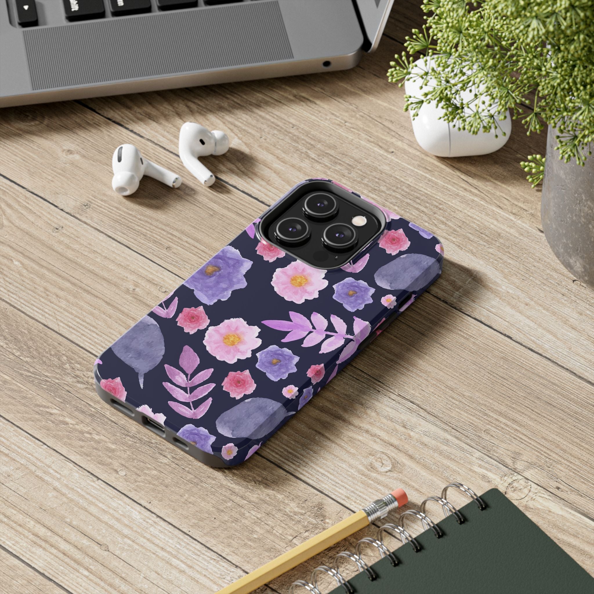 Purple Florals Phone Case (Apple & Android)
