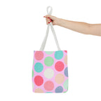 Sweet Candy Polka Dots Tote Bag