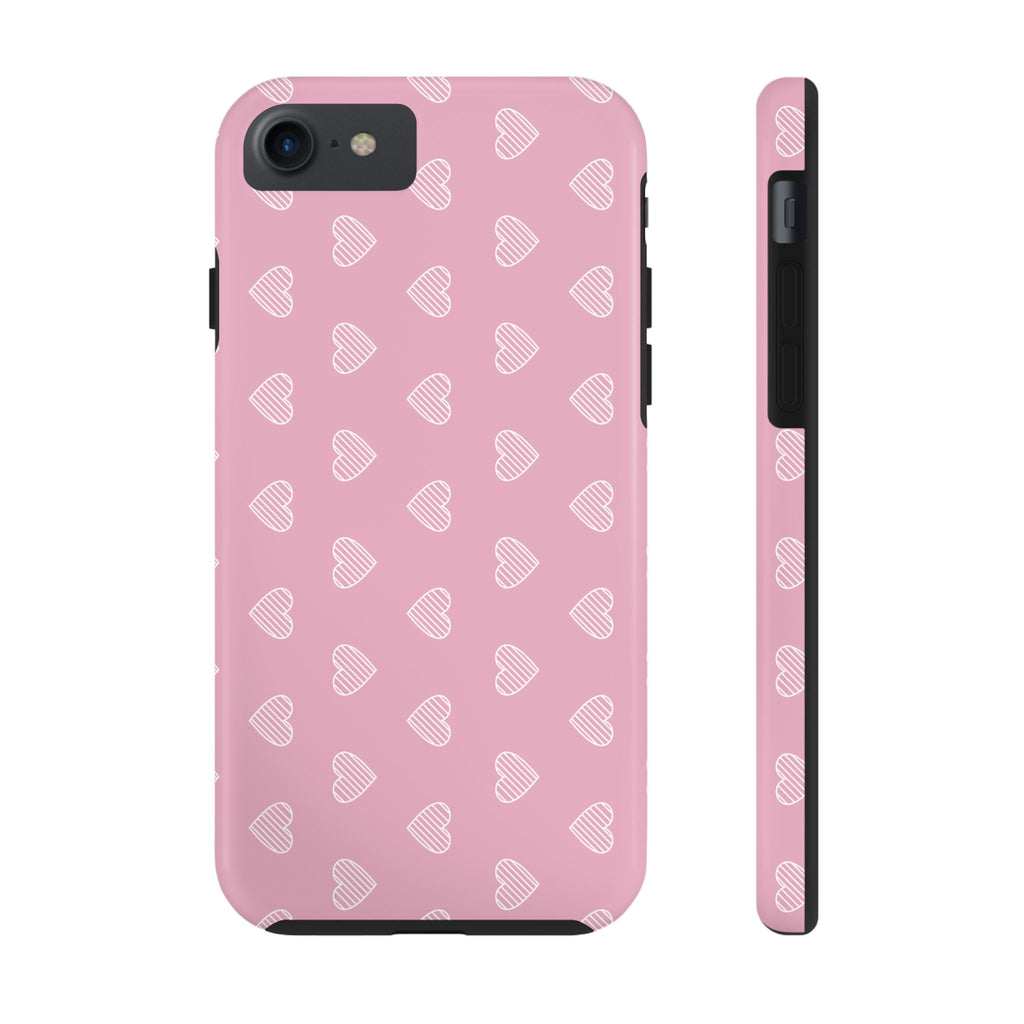 Infinite Pink Hearts Phone Case (Apple & Android)