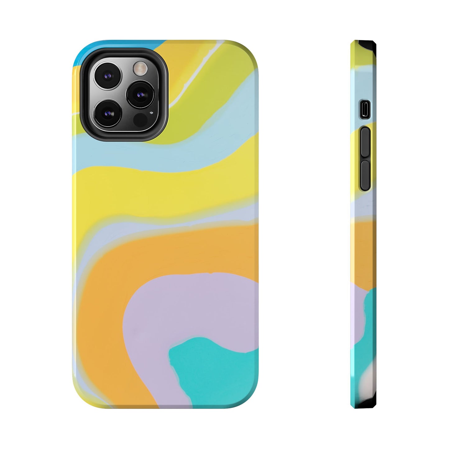 Colorful Pastel Marble Pattern Phone Case