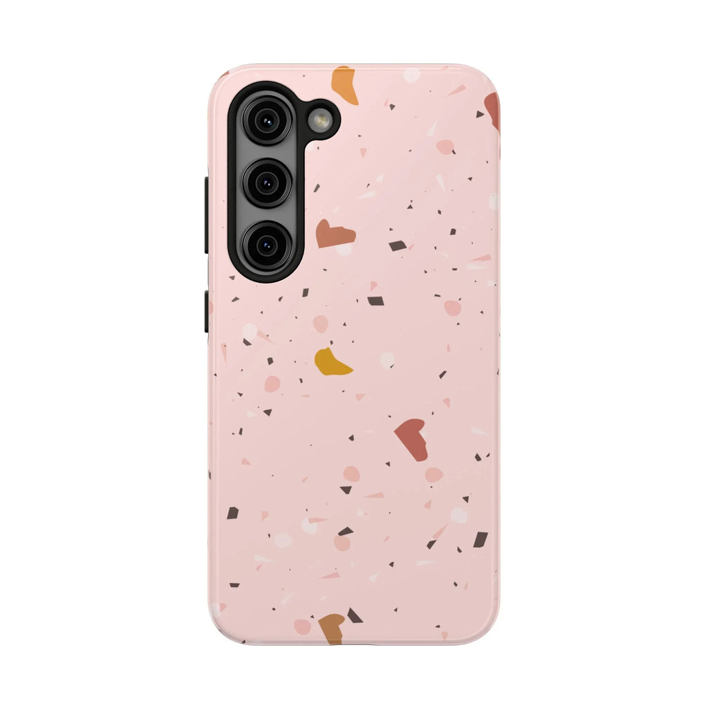 Pink Terrazzo Phone Case (Apple & Android) - Pink Sweetheart