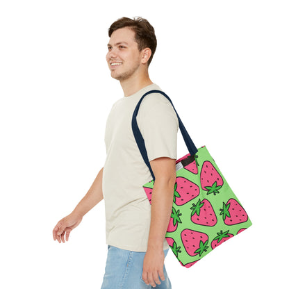 Cartoon Strawberries Tote Bag