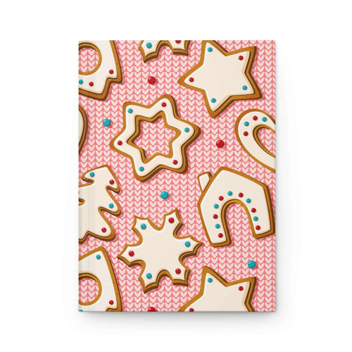 Baked Gingerbread Hardcover Matte Journal - Pink Sweetheart