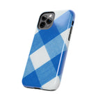 Classic Blue Gingham Phone Case (Apple & Android)