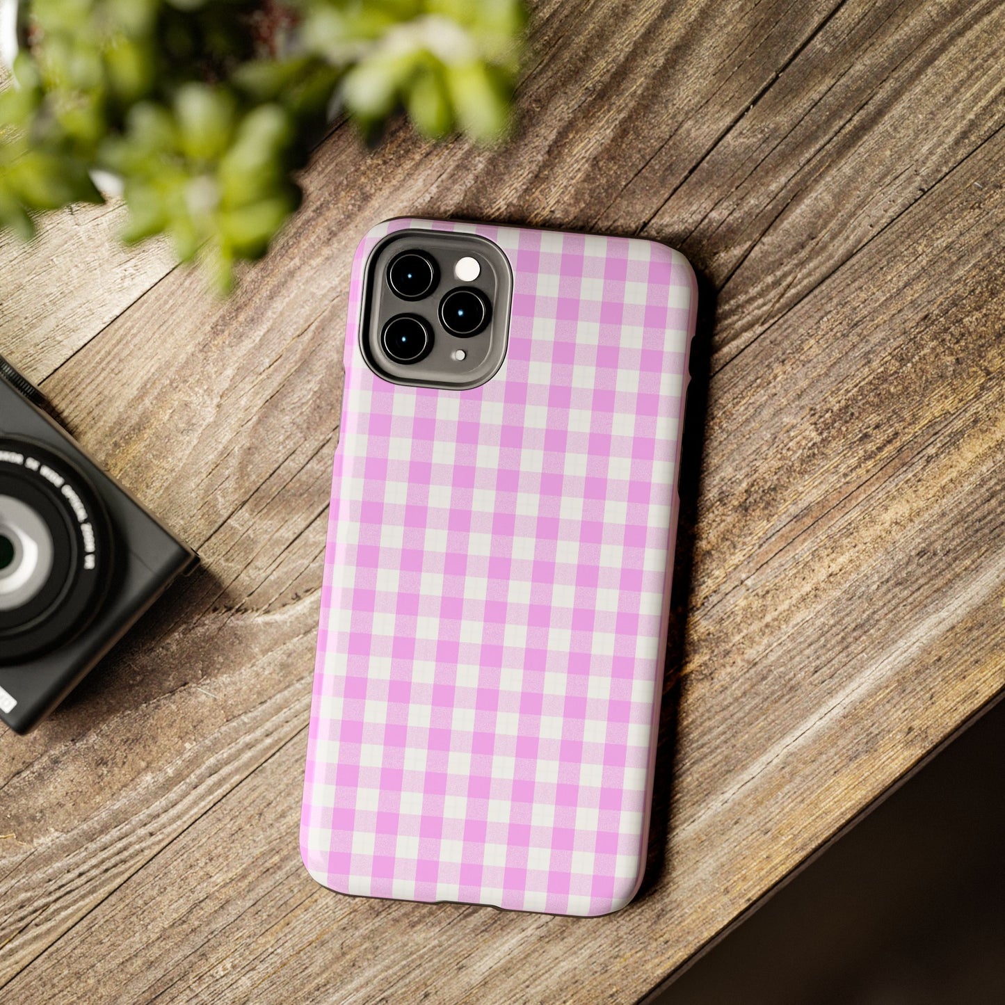 Pink Gingham Phone Case