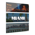 Miami Skyline Acrylic Prints (Triptych)