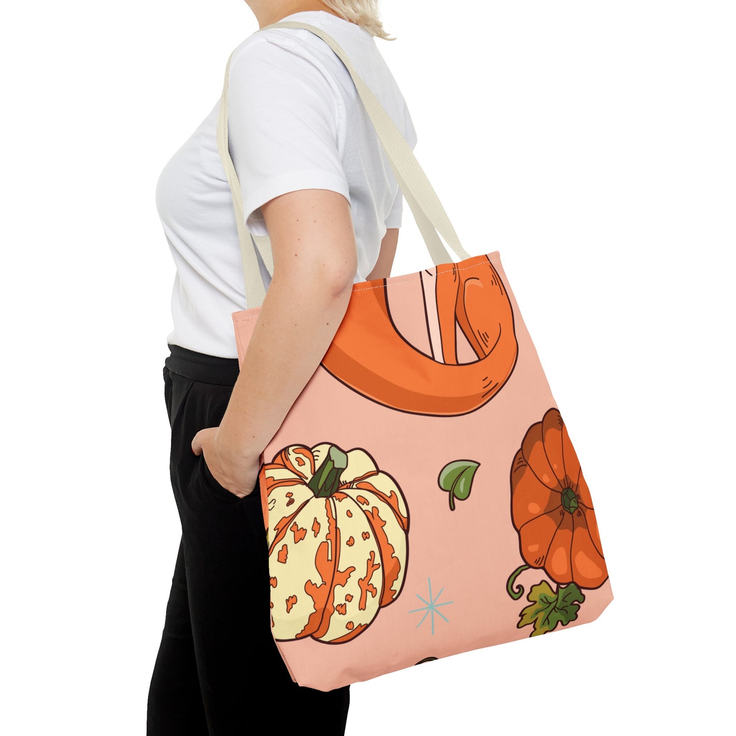 Foxy Pumpkin Patch Tote Bag