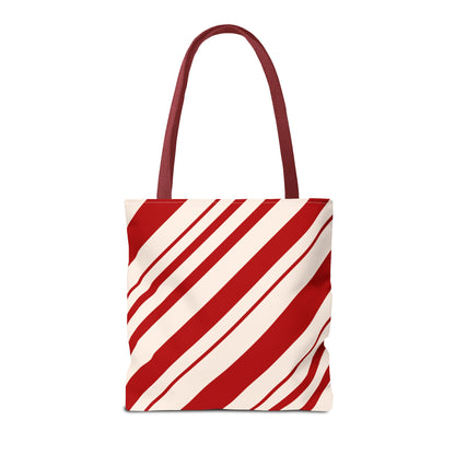 Peppermint Candy Cane Tote Bag