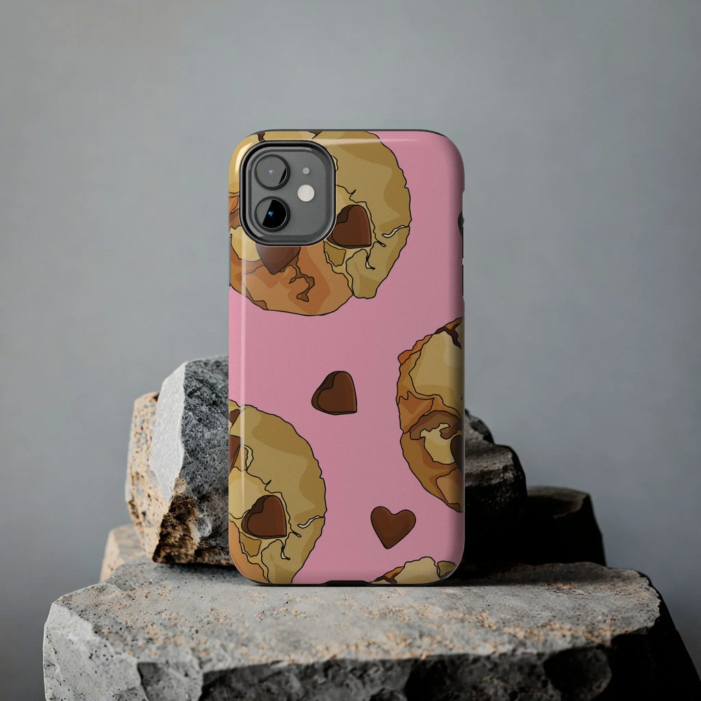 Chocolate Chip Cookies Phone Case (Apple & Android) - Pink Sweetheart