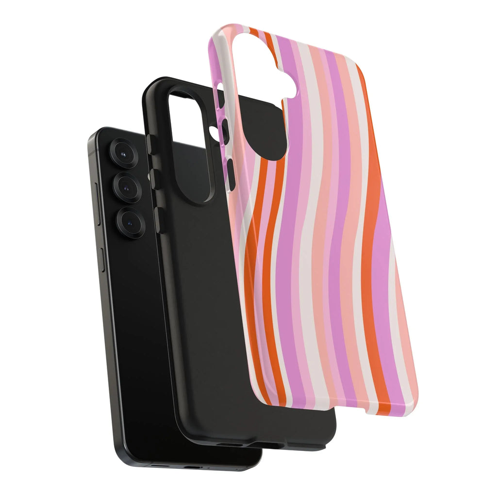 Wave Nostalgia Phone Case (Apple & Android) - Pink Sweetheart