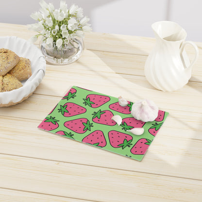 Strawberry Glass Cutting Board