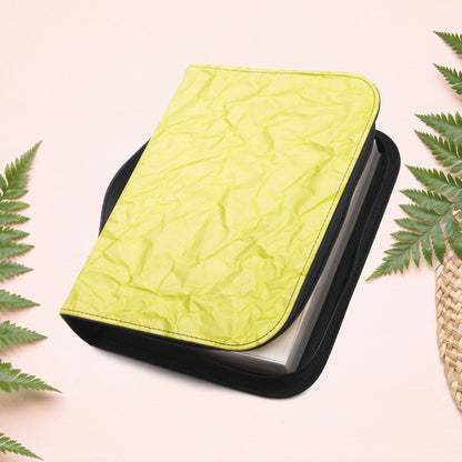 Wrinkled Bright Yellow Paper Book Cover