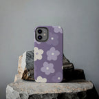 Pastel Purple Flowers Phone Case (Apple & Android) - Pink Sweetheart