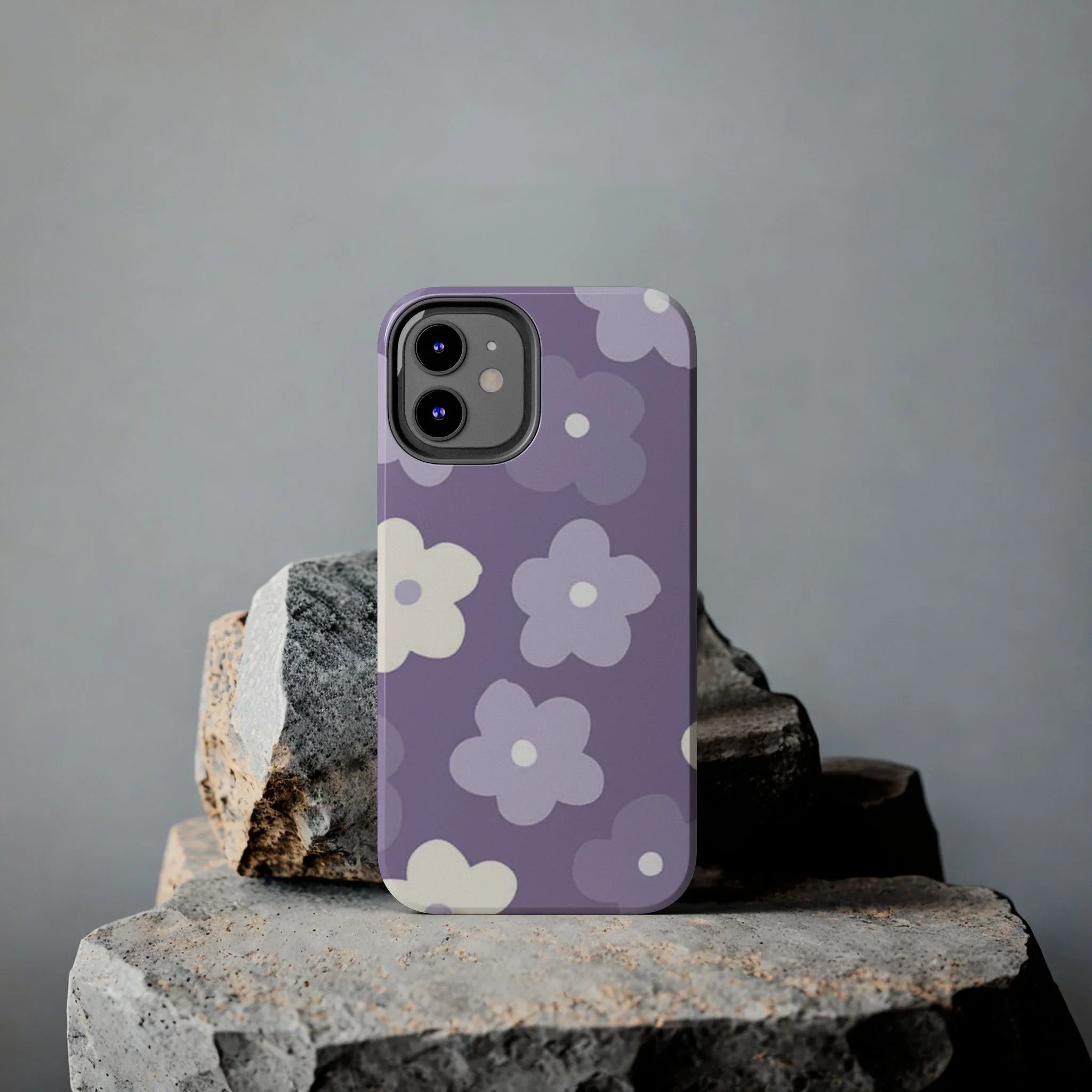 Pastel Purple Flowers Phone Case (Apple & Android) - Pink Sweetheart