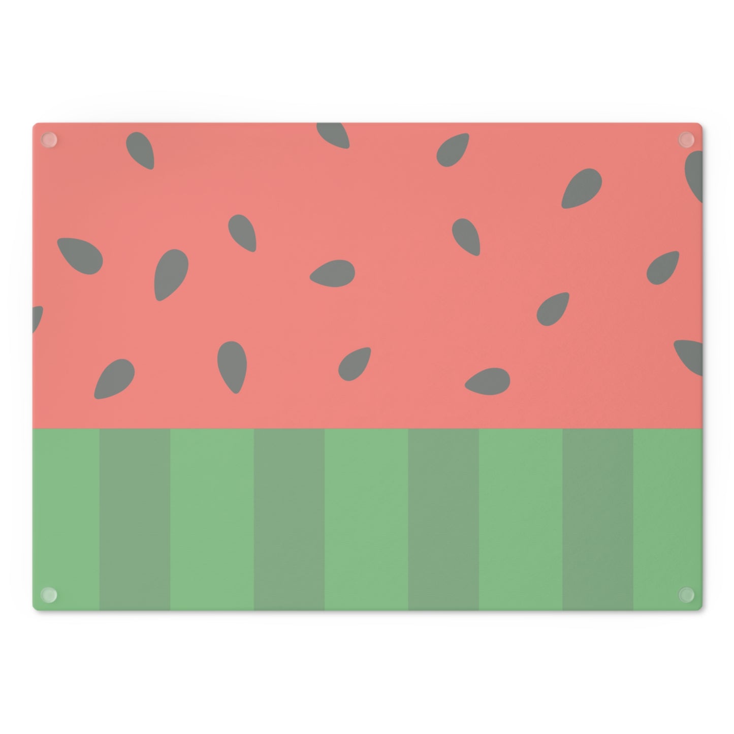 Watermelon Slice Glass Cutting Board