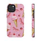Cherry on Top Ice Cream Phone Case (Apple & Android) - Pink Sweetheart